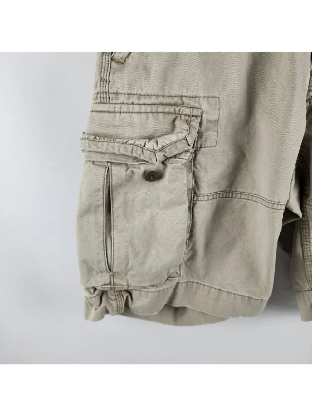 Polo Ralph Lauren Shorts Mens 30x10 Beige Vintage Cargo Shorts